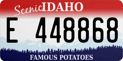 ID license plate E448868