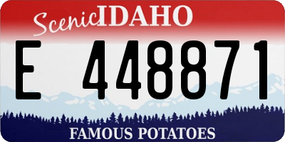 ID license plate E448871