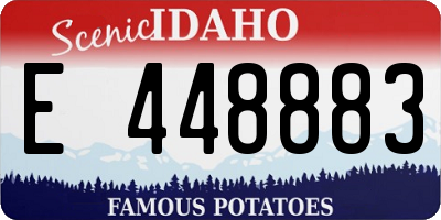 ID license plate E448883