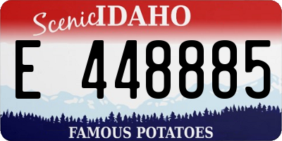 ID license plate E448885