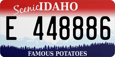 ID license plate E448886