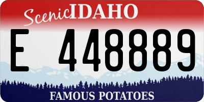 ID license plate E448889