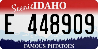 ID license plate E448909