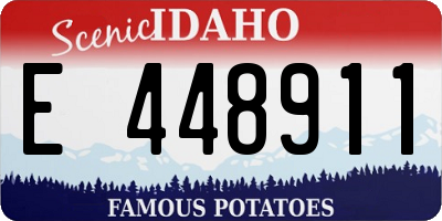 ID license plate E448911