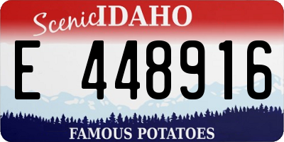ID license plate E448916