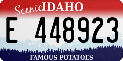 ID license plate E448923