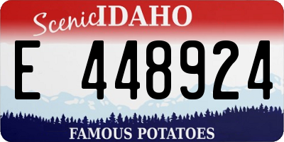 ID license plate E448924