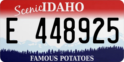 ID license plate E448925