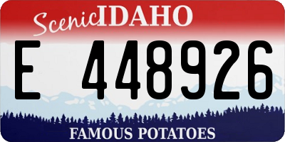ID license plate E448926