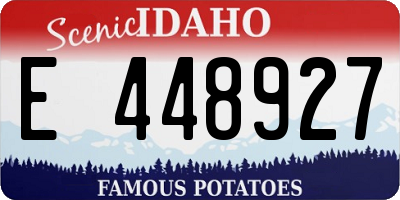 ID license plate E448927