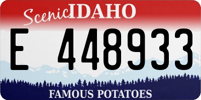 ID license plate E448933