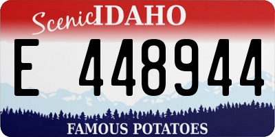 ID license plate E448944