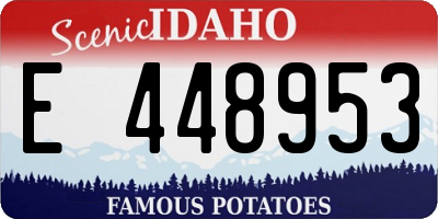 ID license plate E448953