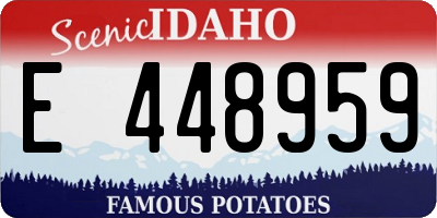 ID license plate E448959