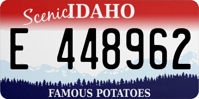 ID license plate E448962