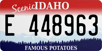 ID license plate E448963