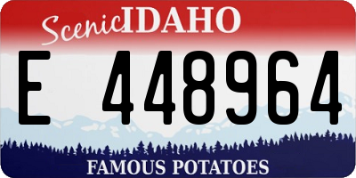 ID license plate E448964