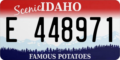 ID license plate E448971