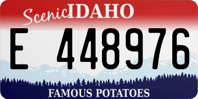 ID license plate E448976