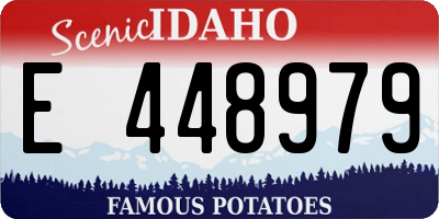 ID license plate E448979