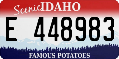 ID license plate E448983