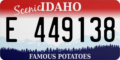 ID license plate E449138