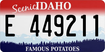 ID license plate E449211