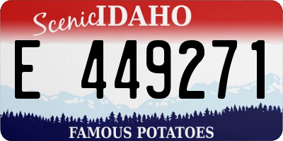 ID license plate E449271