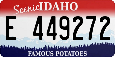 ID license plate E449272