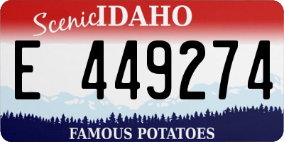 ID license plate E449274