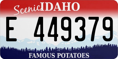 ID license plate E449379
