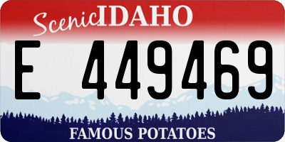 ID license plate E449469