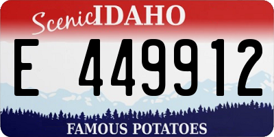 ID license plate E449912