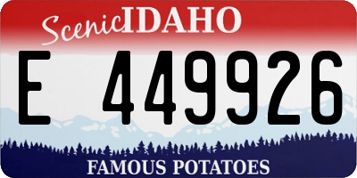 ID license plate E449926