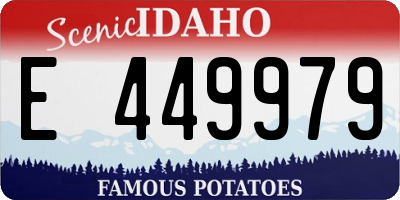 ID license plate E449979