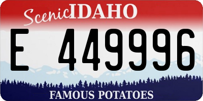 ID license plate E449996