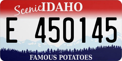 ID license plate E450145
