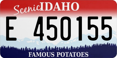 ID license plate E450155