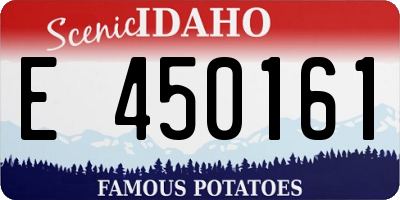 ID license plate E450161