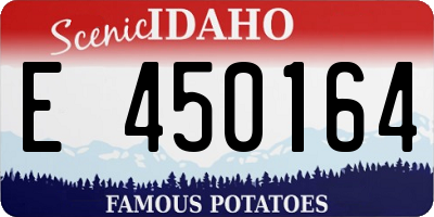 ID license plate E450164