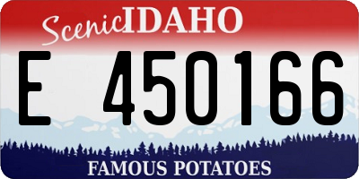 ID license plate E450166
