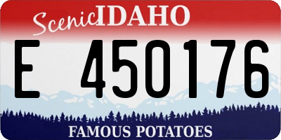 ID license plate E450176