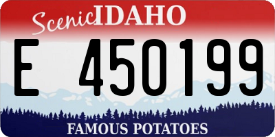 ID license plate E450199