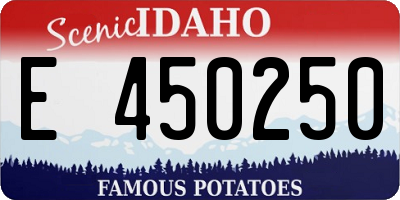 ID license plate E450250