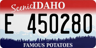 ID license plate E450280