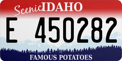 ID license plate E450282