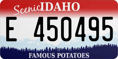 ID license plate E450495