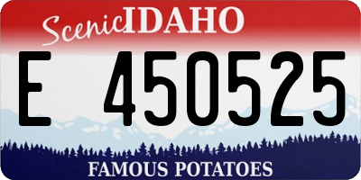 ID license plate E450525