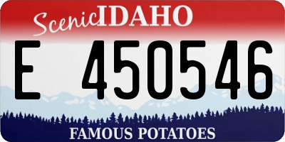 ID license plate E450546