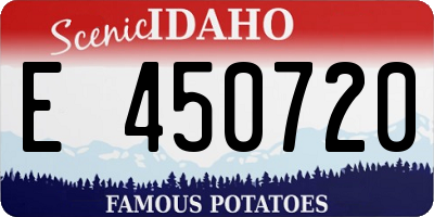 ID license plate E450720